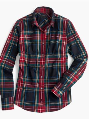 J. Crew Perfect shirt in Stewart plaid